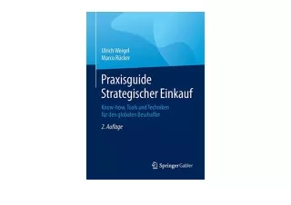 PDF read online Praxisguide Strategischer Einkauf Know how Tools und Techniken f