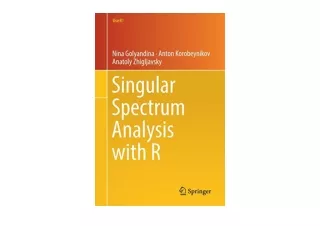 PDF read online Singular Spectrum Analysis with R Use R  for android