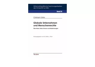 Download Globale Unternehmen und Menschenrechte Über Moral fairen Konsum und Mar