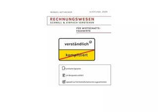 Download Rechnungswesen schnell einfach verstehen Für Wirtschaftsfachwirte Germa