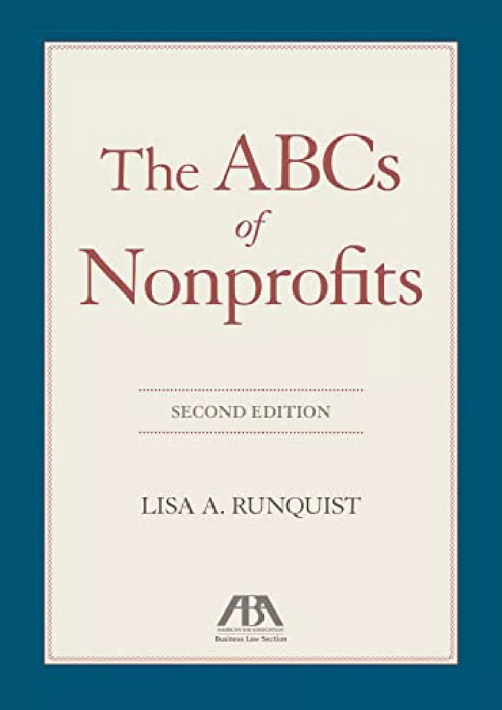 the abcs of nonprofits second edition download