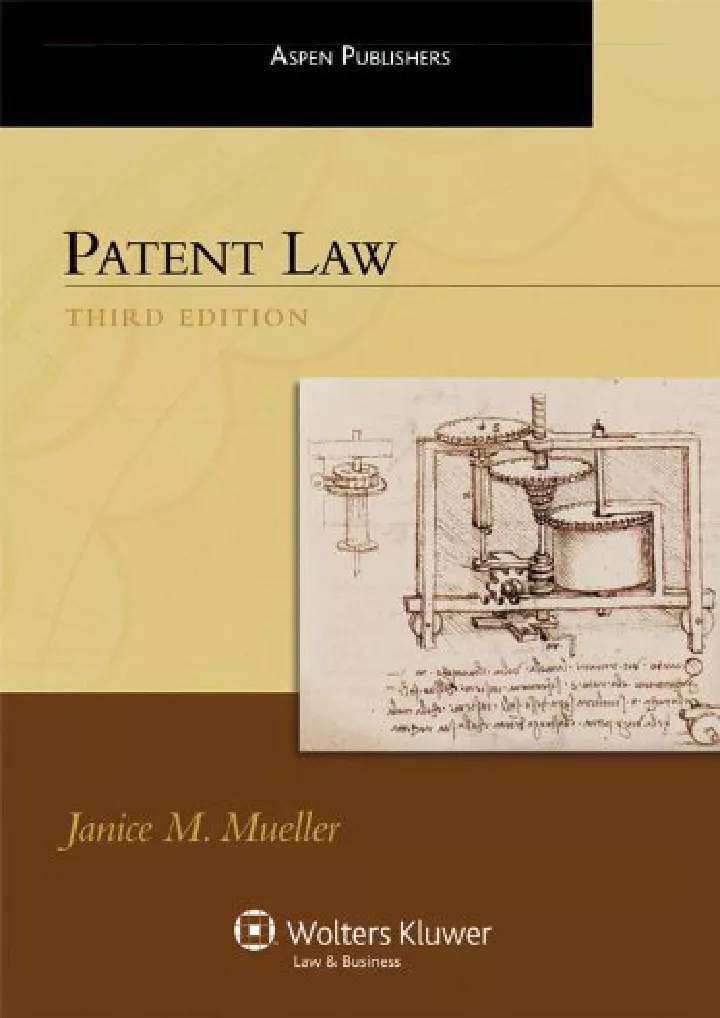 patent law third edition aspen treatise series