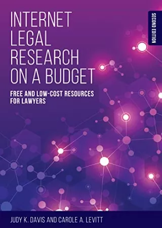 PDF Internet Legal Research on a Budget: Free and Low-Cost Resources for La