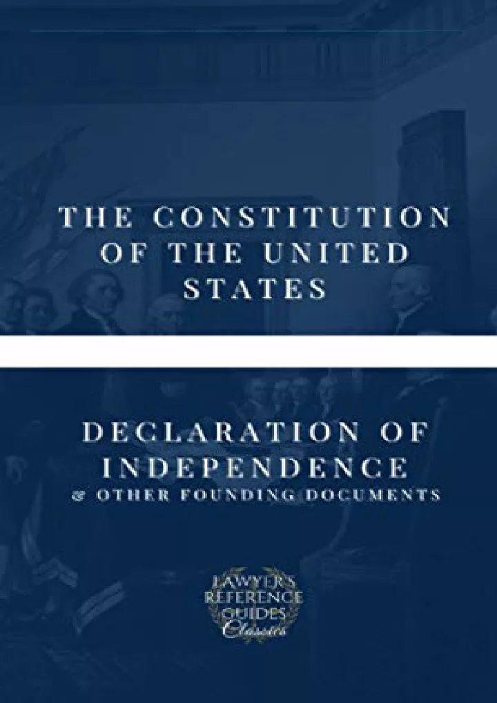 the constitution of the united states declaration