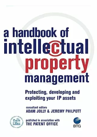 PDF A Handbook of Intellectual Property Management ipad