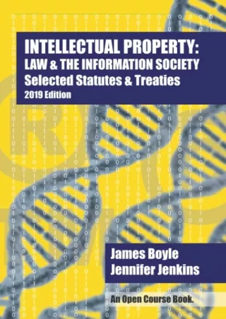 [PDF] DOWNLOAD EBOOK Intellectual Property: Law and the Information Society
