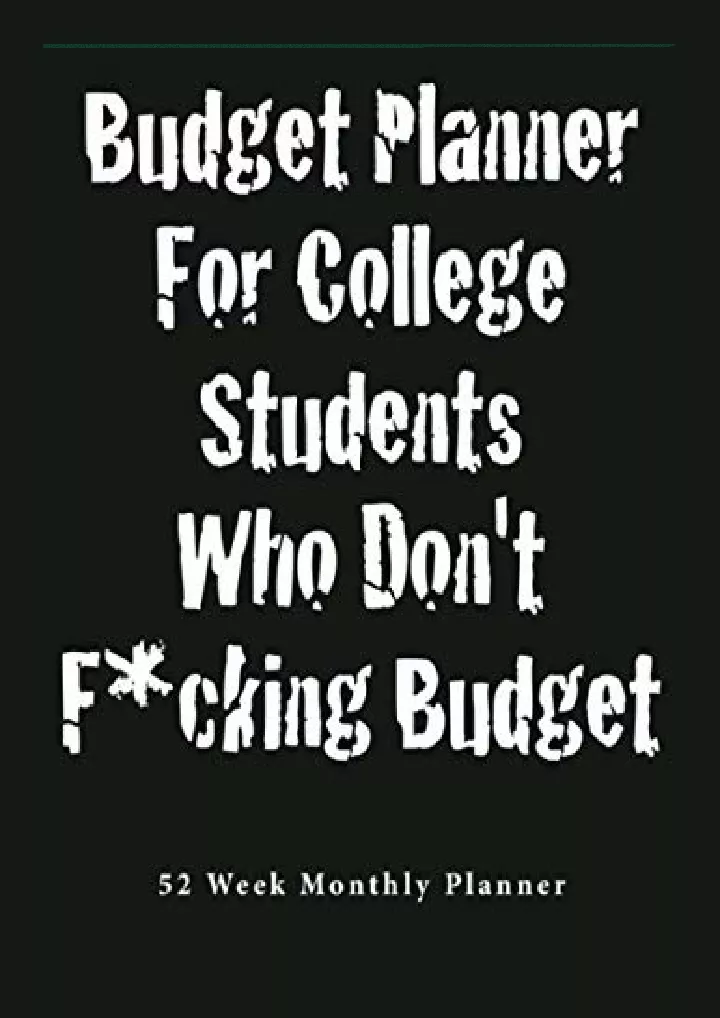 budget planner for college students
