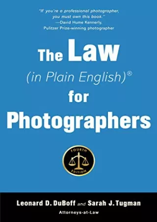 PDF The Law (in Plain English) for Photographers free