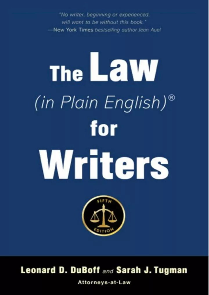 the law in plain english for writers fifth