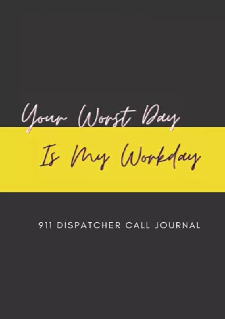 911 dispatcher call journal download pdf read