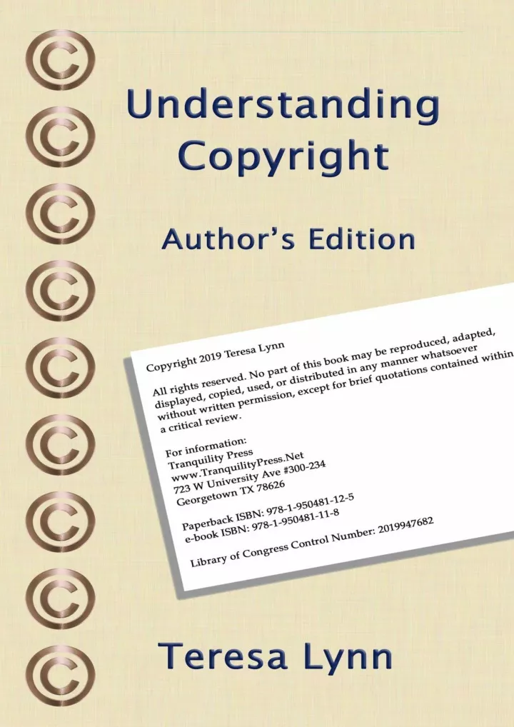 understanding copyright author s edition download