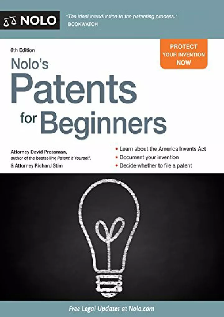 nolo s patents for beginners quick legal download