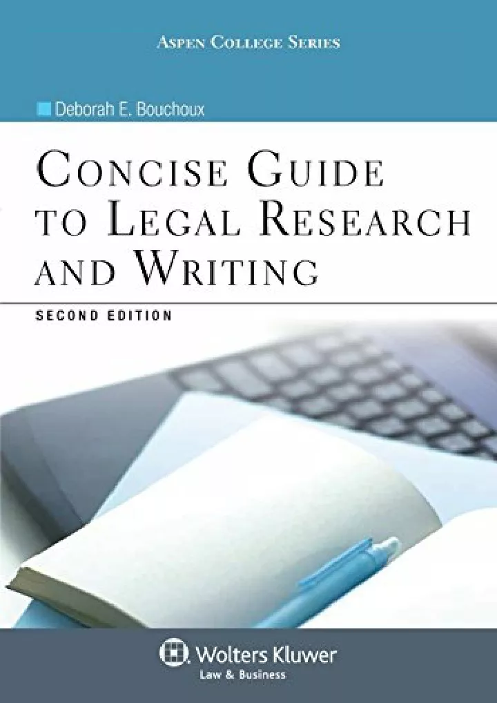 concise guide to legal research and writing