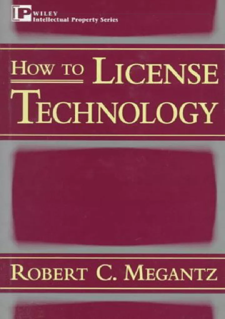 how to license technology intellectual property