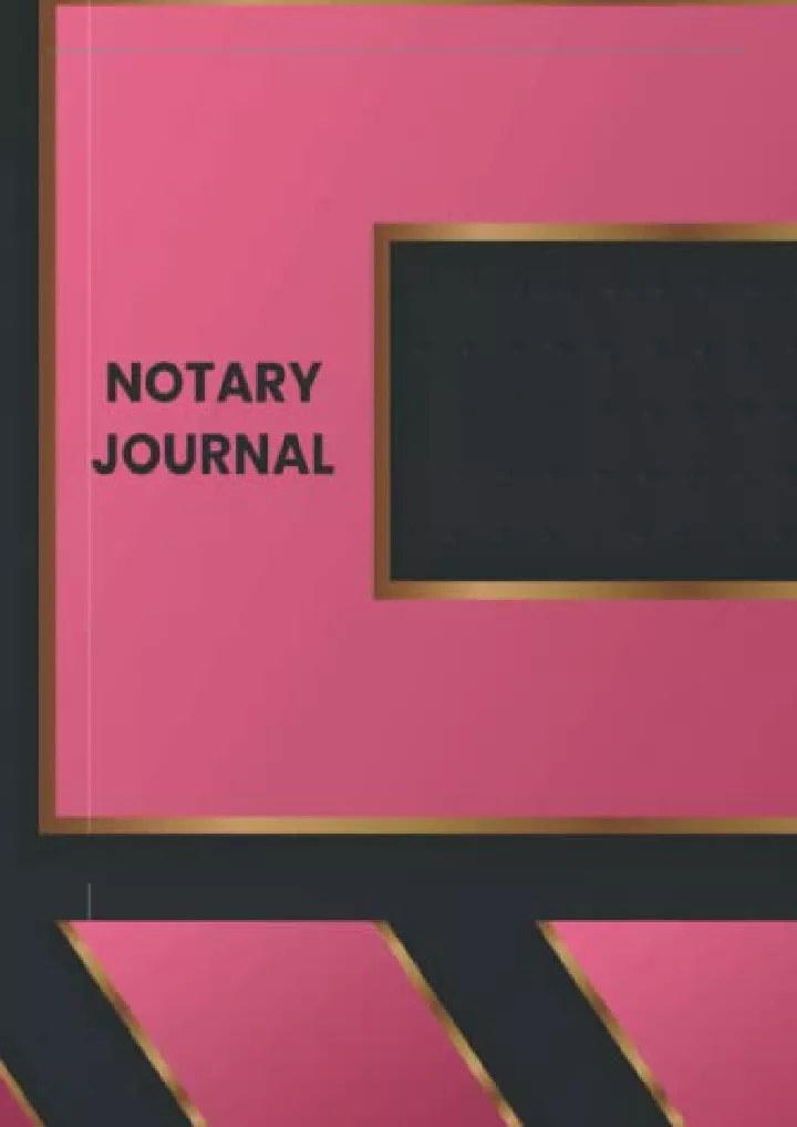 notary journal notary public record book register