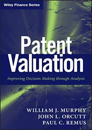 [PDF] DOWNLOAD FREE Patent Valuation download