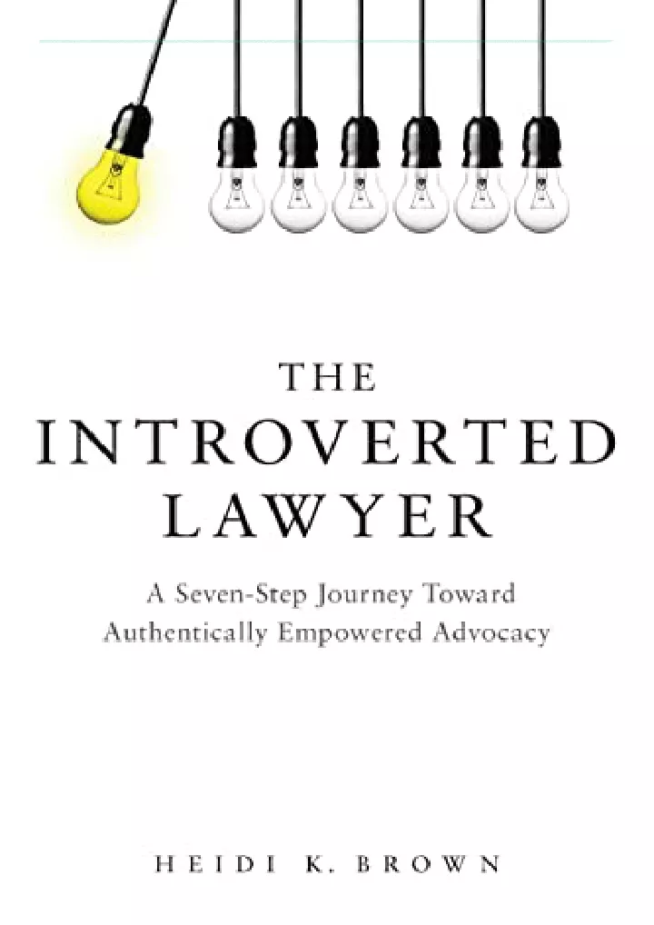 the introverted lawyer a seven step journey