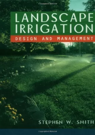 READ/DOWNLOAD Landscape Irrigation: Design and Management ipad