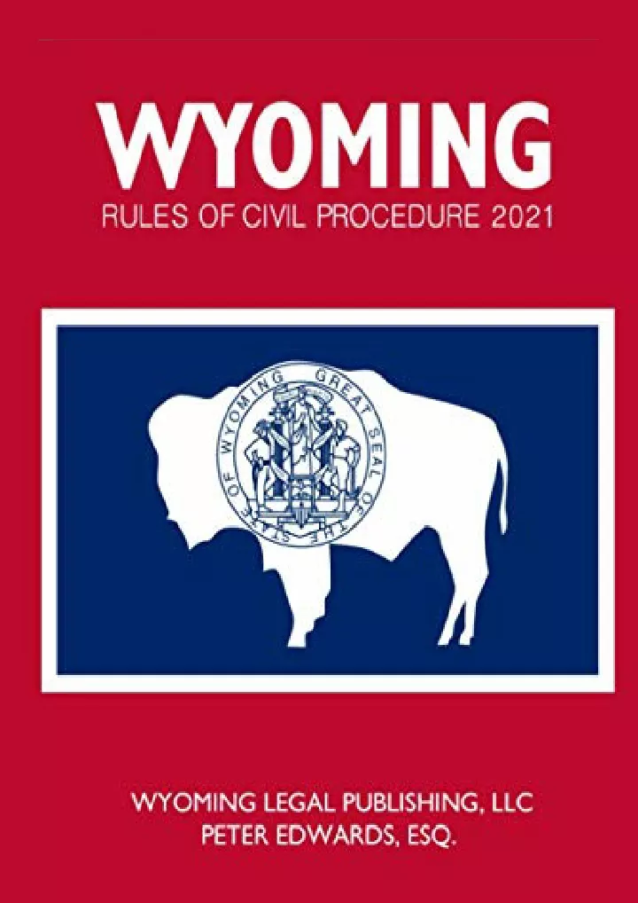 wyoming rules of civil procedure 2021 download