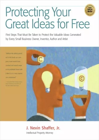 PDF Protect Your Great Ideas for Free!: First Steps That Must Be Taken to P