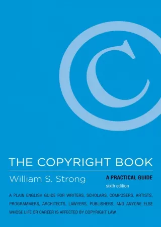 DOWNLOAD [PDF] The Copyright Book, sixth edition: A Practical Guide kindle