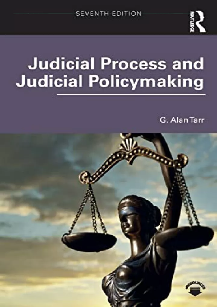 judicial process and judicial policymaking