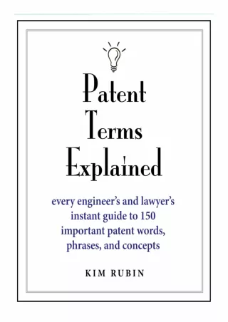 [PDF] DOWNLOAD FREE Patent Terms Explained Every Lawyer's and Engineer's In
