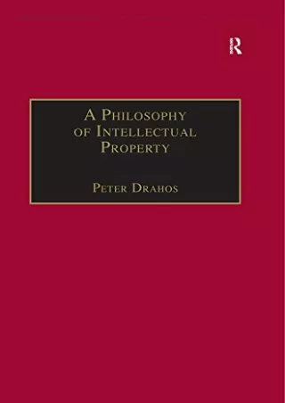 PDF KINDLE DOWNLOAD A Philosophy of Intellectual Property (Applied Legal Ph