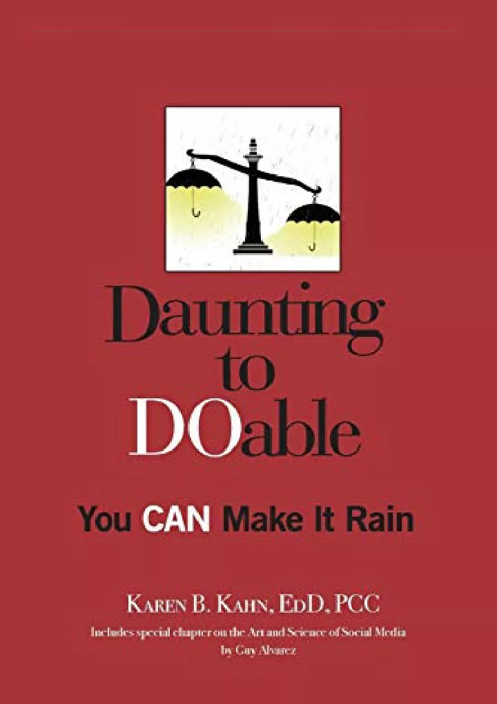 daunting to doable you can make it rain download