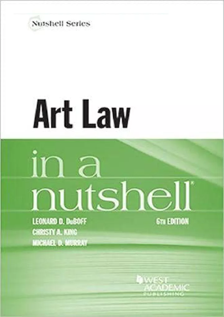 art law in a nutshell nutshells download pdf read