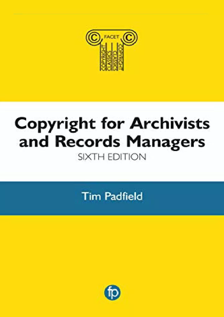 copyright for archivists and records managers