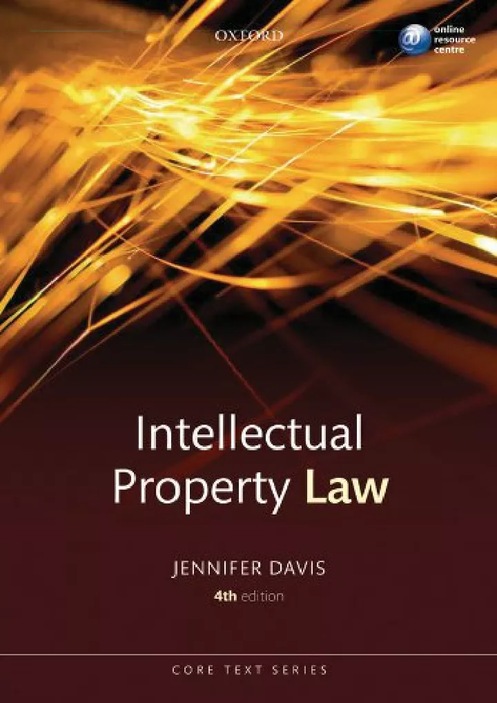 intellectual property law core text core texts