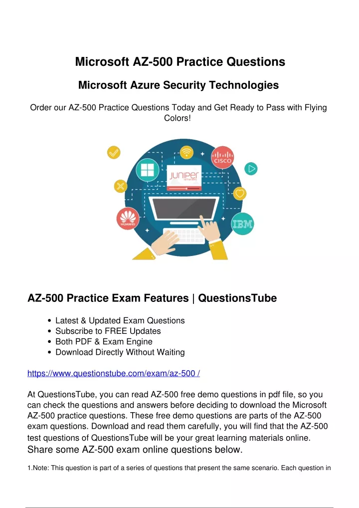 PPT - Certified Microsoft AZ-500 Exam Questions - Download Actual PDF ...