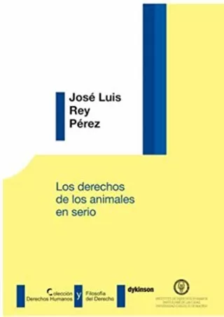 Download [PDF] Los derechos de los animales en serio (Spanish Edition)