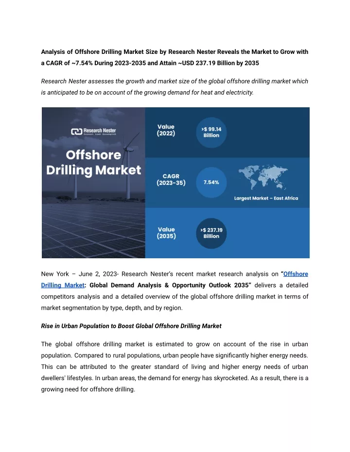 analysis of offshore drilling market size