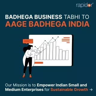 Empower Indian Small and Medium Enterprises For Sustainable Growth With Rapidor