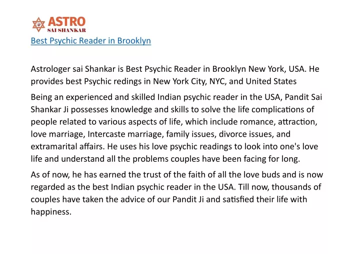 best psychic reader in brooklyn