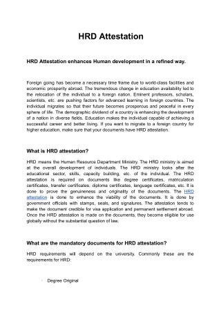 hrd attestation