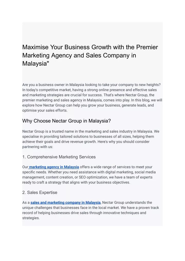 maximise your business growth with the premier