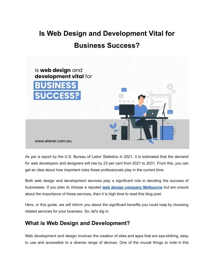 is web design and development vital for