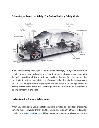 Enhancing Automotive Safety_ The Role of Battery Safety Vents