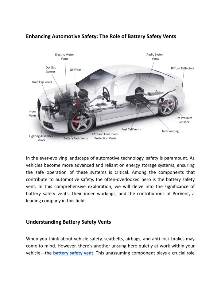 enhancing automotive safety the role of battery