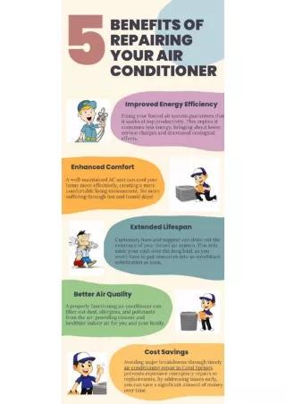 5 BENEFITS OF REPAIRING YOUR AIR CONDITIONER