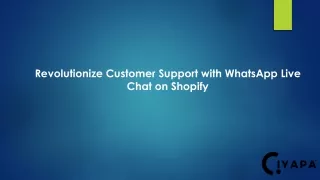 Revolutionize Customer Support with WhatsApp Live Chat on Shopify