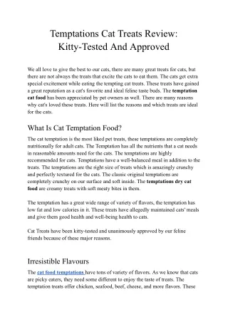 Temptations Cat Treats Review_ Kitty-Tested And Approved