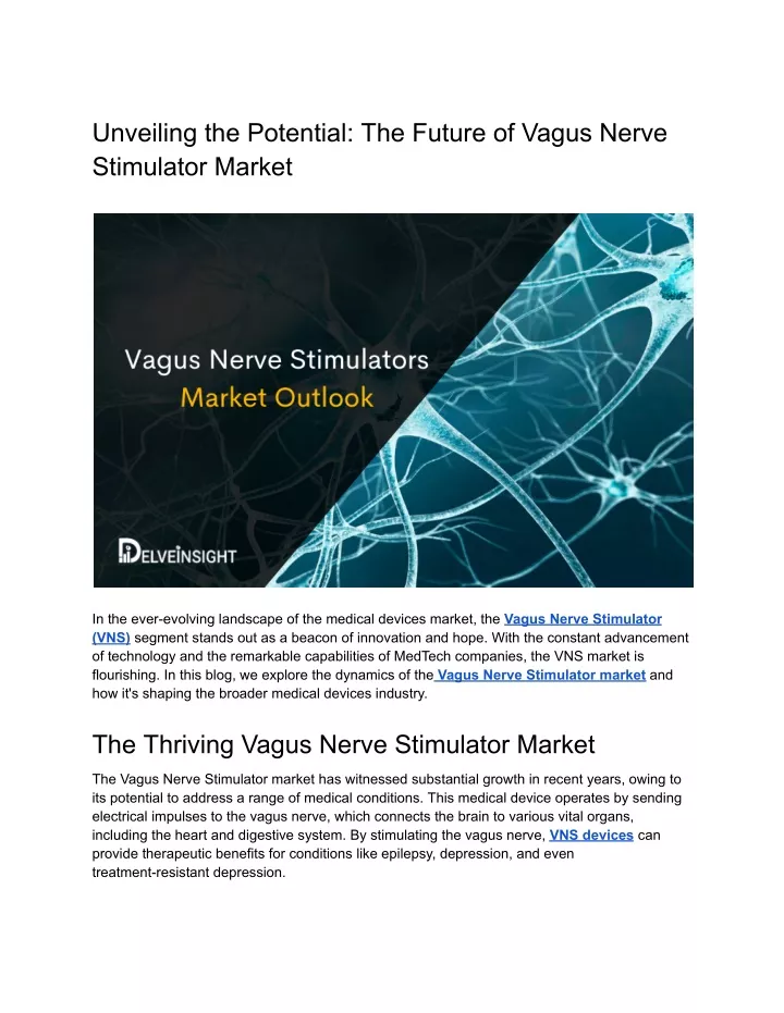 unveiling the potential the future of vagus nerve