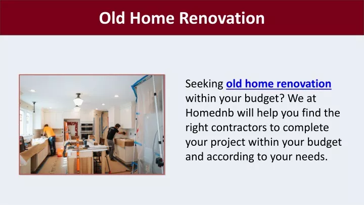 old home renovation