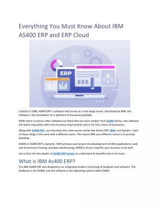 everything you must know about ibm as400