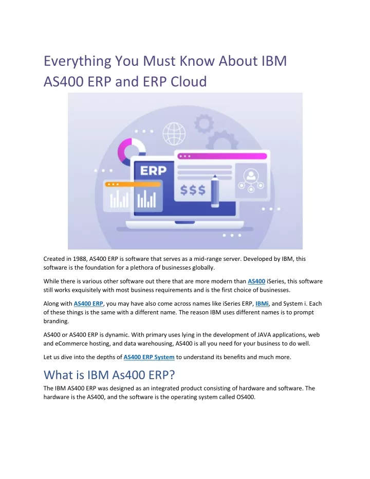 everything you must know about ibm as400