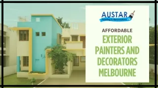 Affordable Exterior Painters and Decorators Melbourne